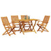 Set de masă pentru grădină 5 pcs Maro Lemn Solid de Acacia - WALTI WALTI