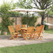 Set de masă pentru grădină 7 pcs Maro Lemn Solid de Acacia - WALTI WALTI