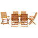 Set de masă pentru grădină 7 pcs Maro Lemn Solid de Acacia - WALTI WALTI