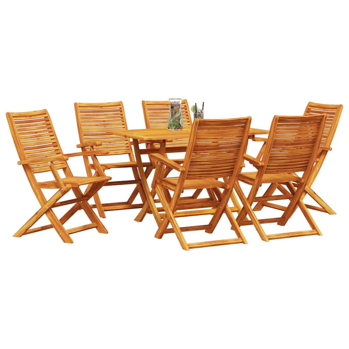 Set de masă pentru grădină 7 pcs Maro Lemn Solid de Acacia - WALTI WALTI