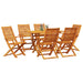 Set de masă pentru grădină 7 pcs Maro Lemn Solid de Acacia - WALTI WALTI