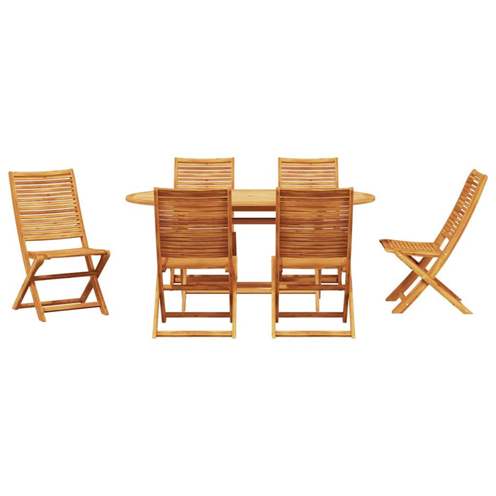 Set de masă pentru grădină 7 pcs Maro Lemn Solid de Acacia - WALTI WALTI