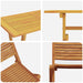Set de masă pentru grădină 5 pcs Maro Lemn Solid de Acacia - WALTI WALTI