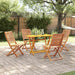 Set de masă pentru grădină 5 pcs Maro Lemn Solid de Acacia - WALTI WALTI