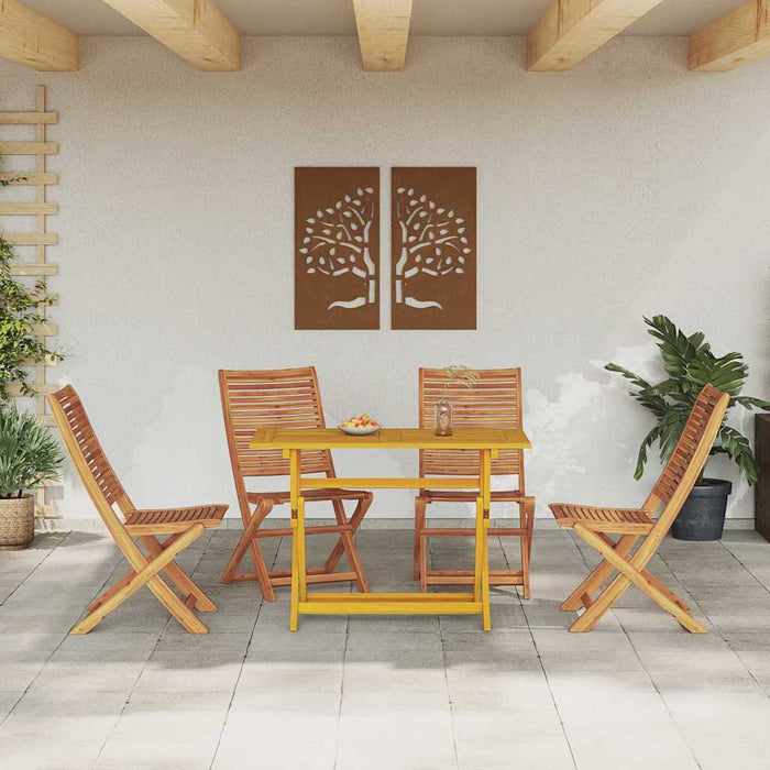 Set de masă pentru grădină 5 pcs Maro Lemn Solid de Acacia - WALTI WALTI