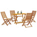 Set de masă pentru grădină 5 pcs Maro Lemn Solid de Acacia - WALTI WALTI