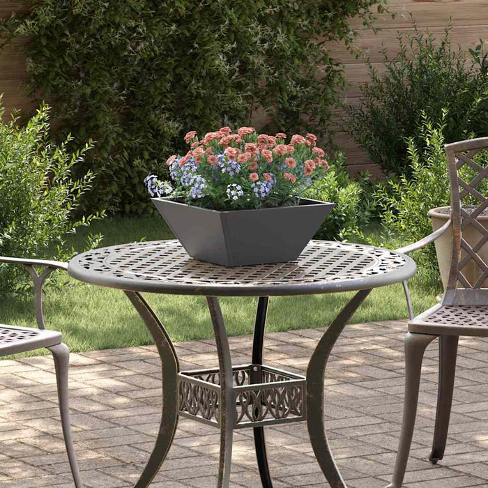 Vază pentru Grădină Negru 35 x 35 x 15 cm Oțel laminat la rece - WALTI WALTI