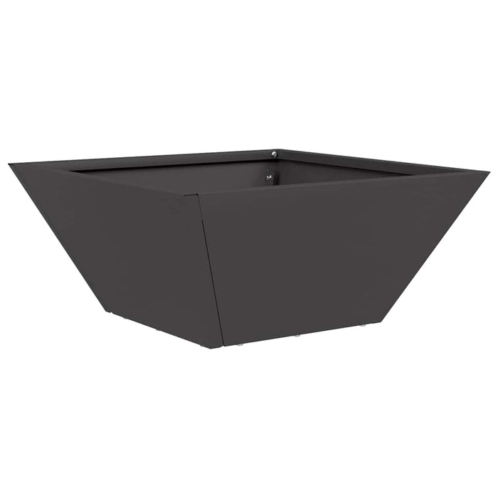 Vază pentru Grădină Negru 35 x 35 x 15 cm Oțel laminat la rece - WALTI WALTI