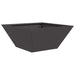 Vază pentru Grădină Negru 35 x 35 x 15 cm Oțel laminat la rece - WALTI WALTI