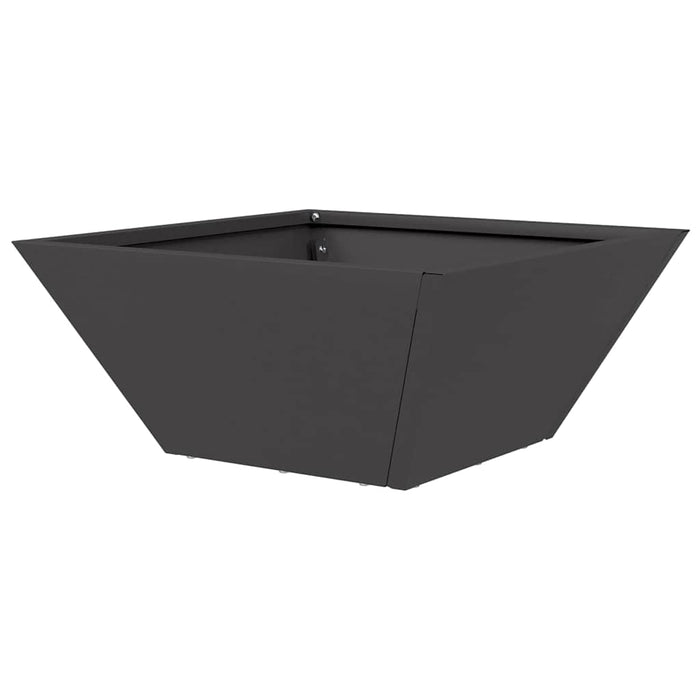 Vază pentru Grădină Negru 35 x 35 x 15 cm Oțel laminat la rece - WALTI WALTI