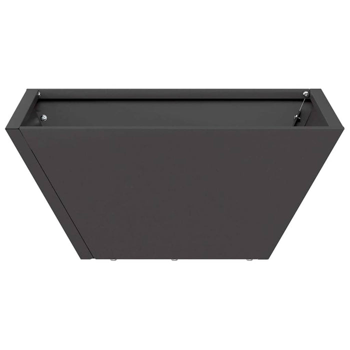 Vază pentru Grădină Negru 35 x 35 x 15 cm Oțel laminat la rece - WALTI WALTI