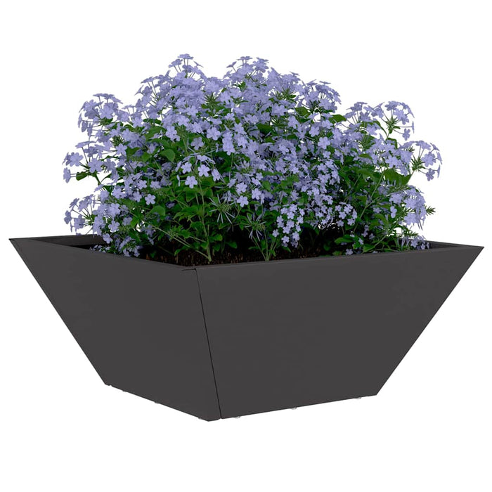 Vază pentru Grădină Negru 35 x 35 x 15 cm Oțel laminat la rece - WALTI WALTI