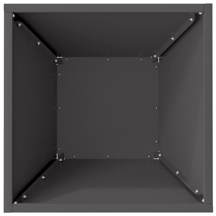 Vază pentru Grădină Negru 35 x 35 x 15 cm Oțel laminat la rece - WALTI WALTI