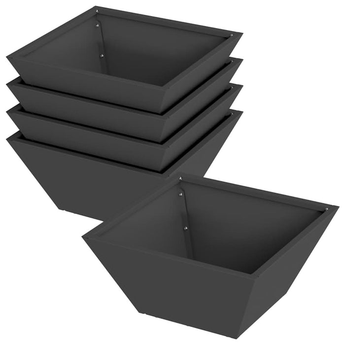Vază pentru Grădină 5 pcs Negru 35 x 35 x 15 cm - WALTI WALTI