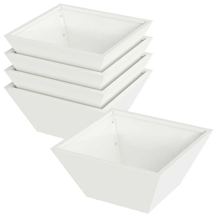 Vază pentru Grădină 5 pcs Alb 35 x 35 x 15 cm - WALTI WALTI