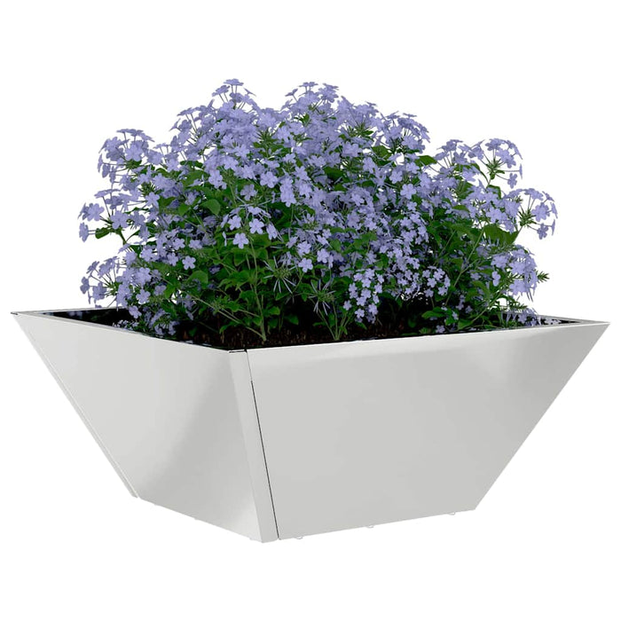 Vază pentru Grădină Argintiu 35 x 35 x 15 cm Oțel Galvanizat - WALTI WALTI