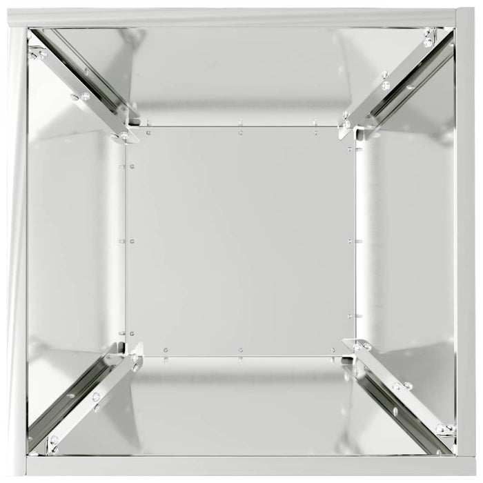 Vază pentru Grădină Argintiu 35 x 35 x 15 cm Oțel Galvanizat - WALTI WALTI