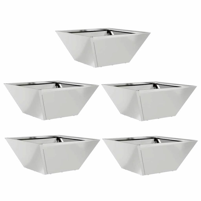 Vază pentru Grădină 5 pcs Argintiu 35 x 35 x 15 cm - WALTI WALTI