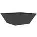 Vază pentru Grădină Negru 40 x 40 x 15 cm Oțel laminat la rece - WALTI WALTI