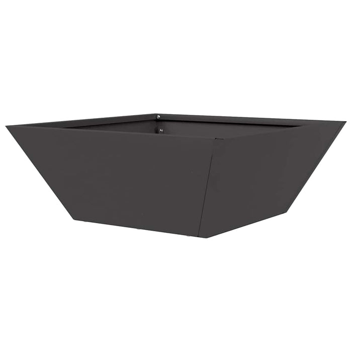 Vază pentru Grădină Negru 40 x 40 x 15 cm Oțel laminat la rece - WALTI WALTI