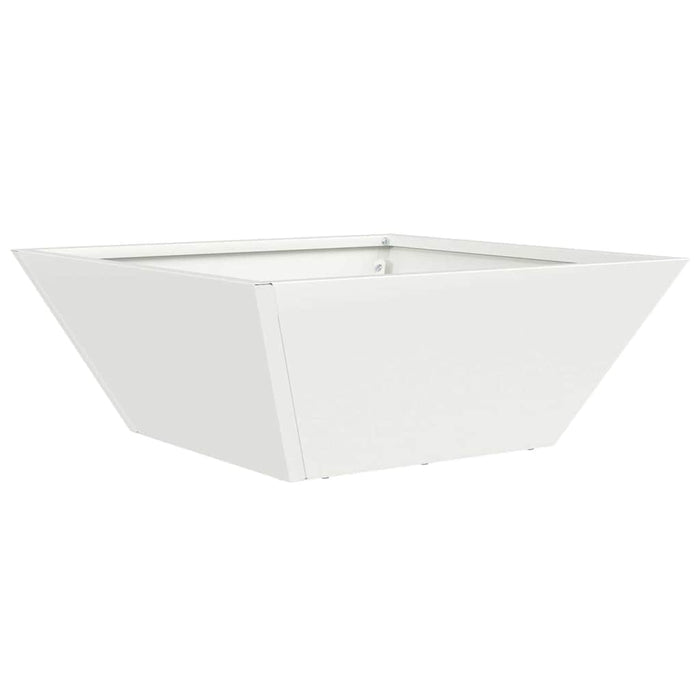 Vază pentru Grădină Alb 40 x 40 x 15 cm Oțel laminat la rece - WALTI WALTI