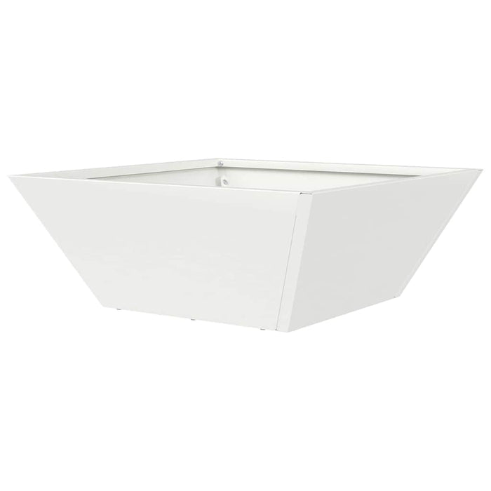 Vază pentru Grădină Alb 40 x 40 x 15 cm Oțel laminat la rece - WALTI WALTI
