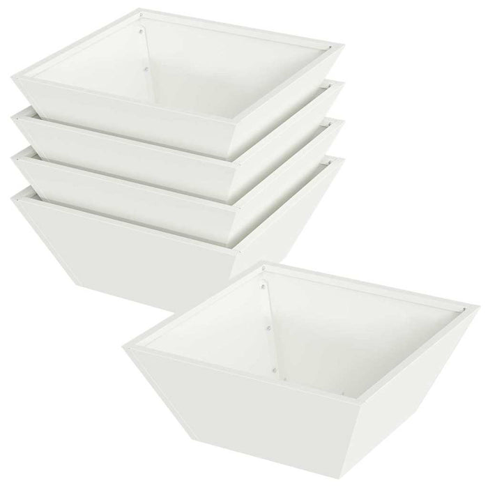 Vază pentru Grădină 5 pcs Alb 40 x 40 x 15 cm - WALTI WALTI