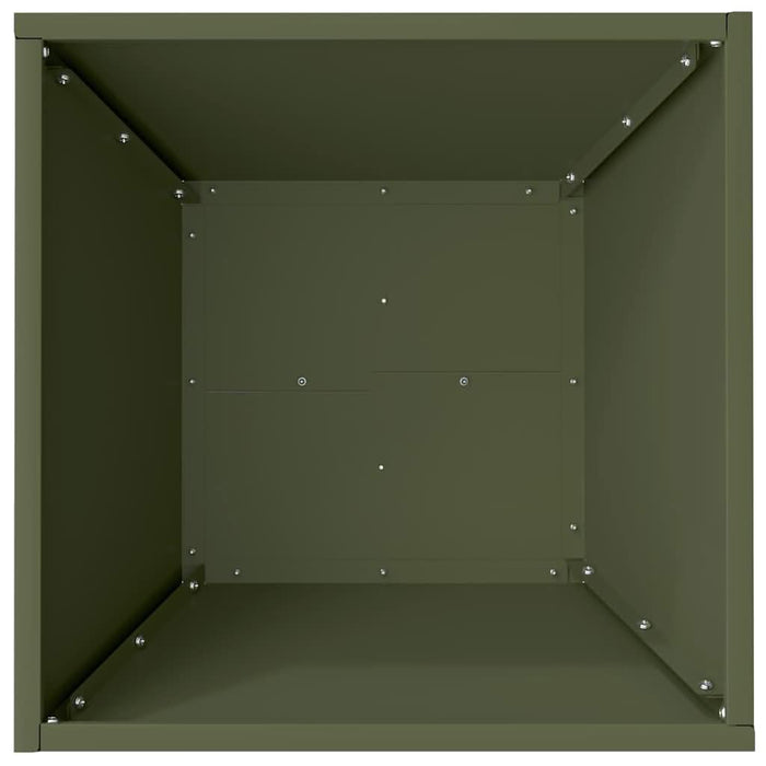Vază pentru Grădină Verde măsliniu 40 x 40 x 15 cm - WALTI WALTI