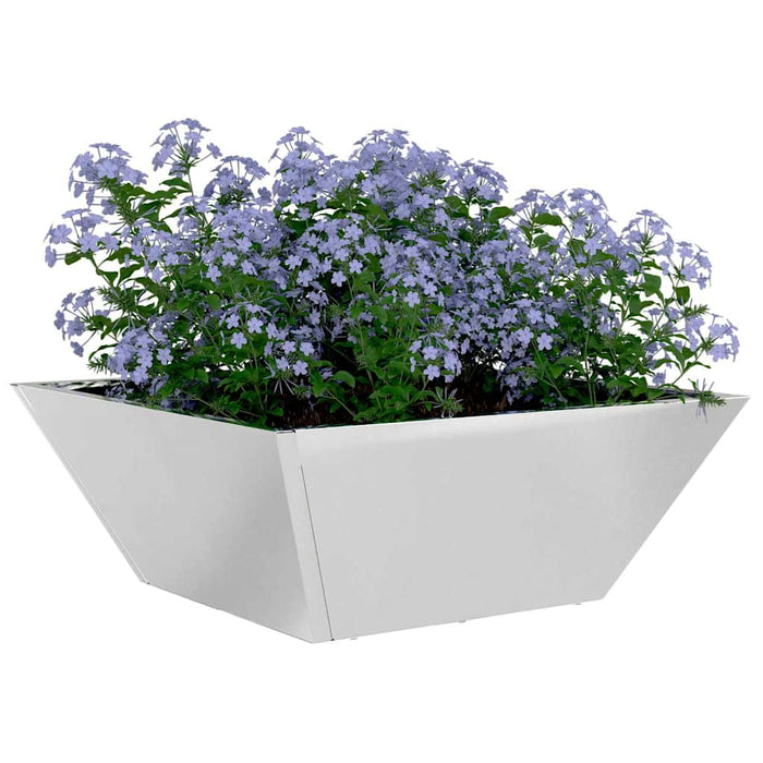 Vază pentru Grădină Argintiu 40 x 40 x 15 cm Oţel inoxidabil - WALTI WALTI