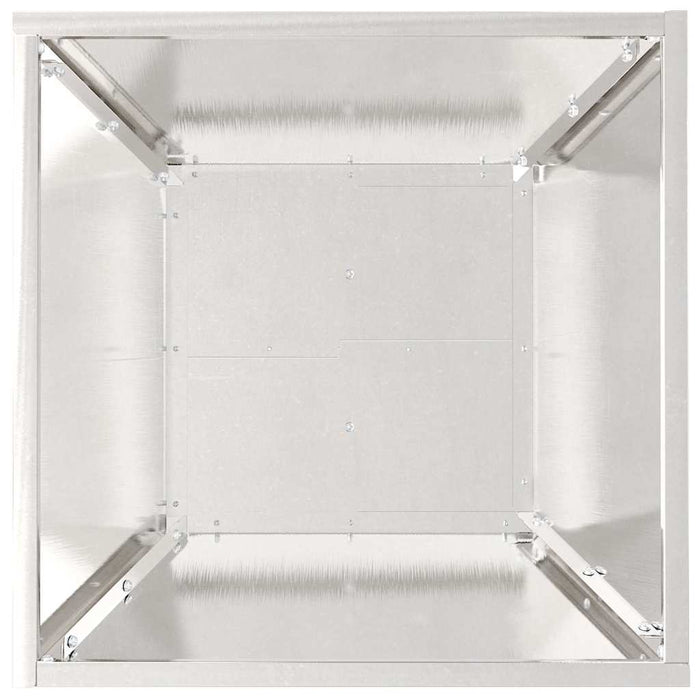Vază pentru Grădină Argintiu 40 x 40 x 15 cm Oţel inoxidabil - WALTI WALTI
