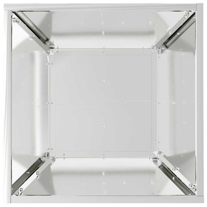 Vază pentru Grădină Argintiu 40 x 40 x 15 cm Oțel Galvanizat - WALTI WALTI