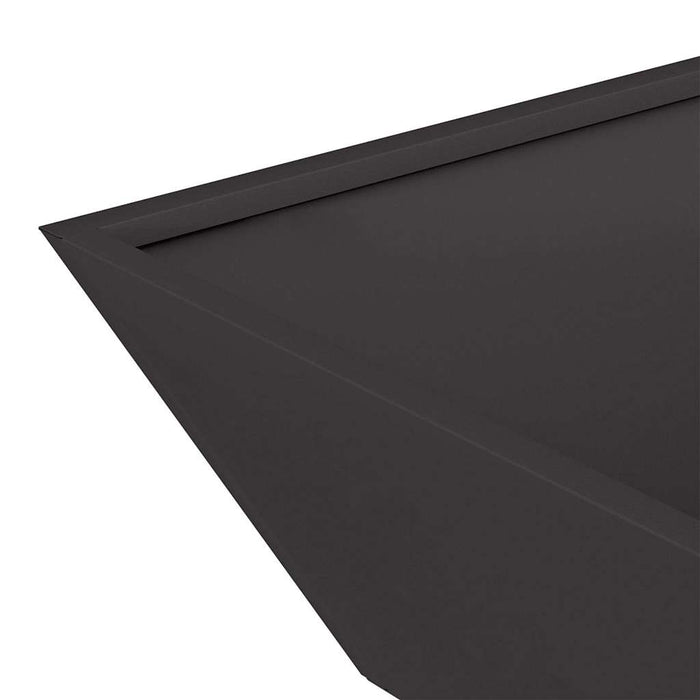 Vază pentru Grădină Negru 50 x 50 x 15 cm Oțel laminat la rece - WALTI WALTI