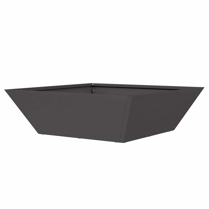 Vază pentru Grădină Negru 50 x 50 x 15 cm Oțel laminat la rece - WALTI WALTI