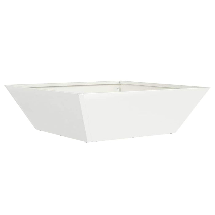 Vază pentru Grădină Alb 50 x 50 x 15 cm Oțel laminat la rece - WALTI WALTI