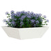 Vază pentru Grădină 5 pcs Alb 50 x 50 x 15 cm - WALTI WALTI