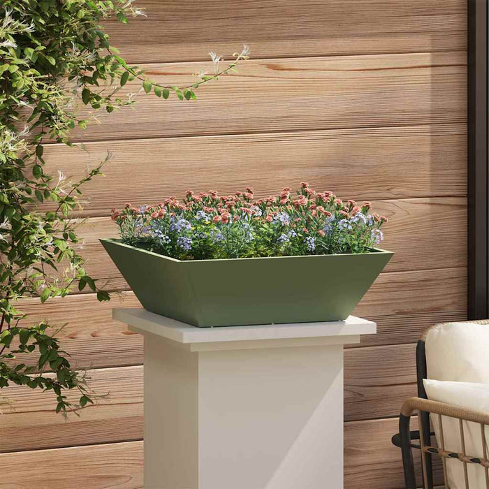 Vază pentru Grădină Verde măsliniu 50 x 50 x 15 cm - WALTI WALTI