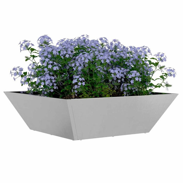 Vază pentru Grădină Argintiu 50 x 50 x 15 cm Oţel inoxidabil - WALTI WALTI