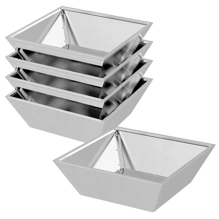 Vază pentru Grădină 5 pcs Argintiu 50 x 50 x 15 cm - WALTI WALTI
