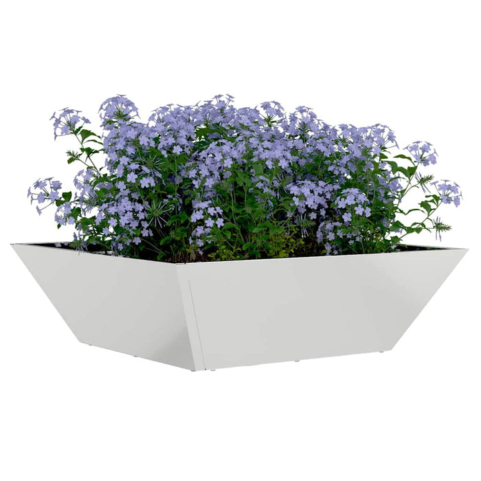 Vază pentru Grădină Argintiu 50 x 50 x 15 cm Oțel Galvanizat - WALTI WALTI
