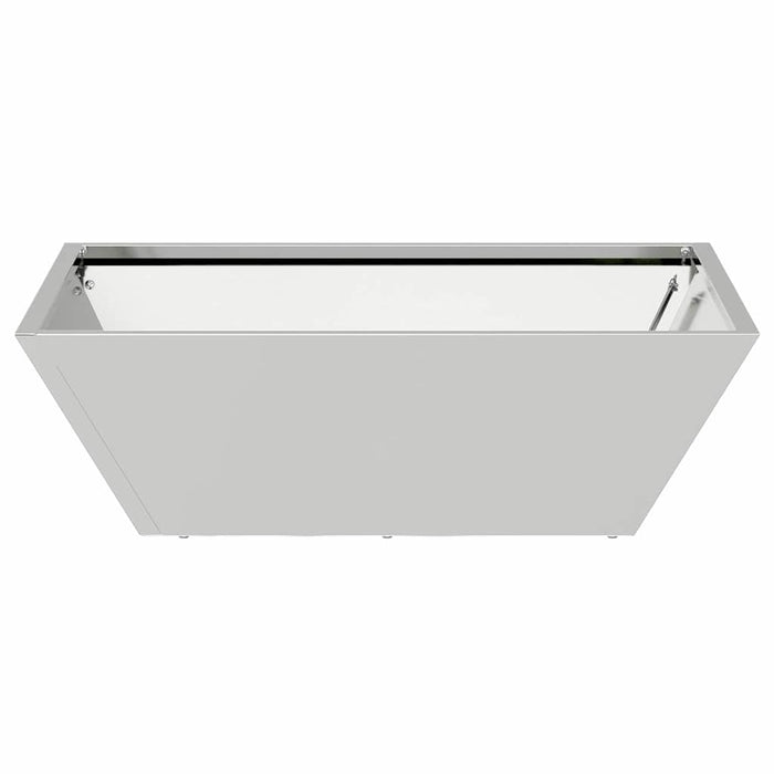 Vază pentru Grădină Argintiu 50 x 50 x 15 cm Oțel Galvanizat - WALTI WALTI