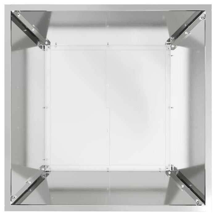 Vază pentru Grădină Argintiu 50 x 50 x 15 cm Oțel Galvanizat - WALTI WALTI