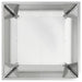 Vază pentru Grădină Argintiu 50 x 50 x 15 cm Oțel Galvanizat - WALTI WALTI
