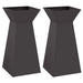 Vază pe pilon 2 pcs Negru 35 x 35 x 73 cm - WALTI WALTI
