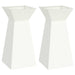 Vază pe pilon 2 pcs Alb 35 x 35 x 73 cm - WALTI WALTI