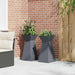 Vază pe pilon 2 pcs Antracit 35 x 35 x 73 cm - WALTI WALTI