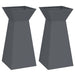 Vază pe pilon 2 pcs Antracit 35 x 35 x 73 cm - WALTI WALTI
