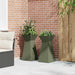 Vază pe pilon 2 pcs Oliv 35 x 35 x 73 cm - WALTI WALTI