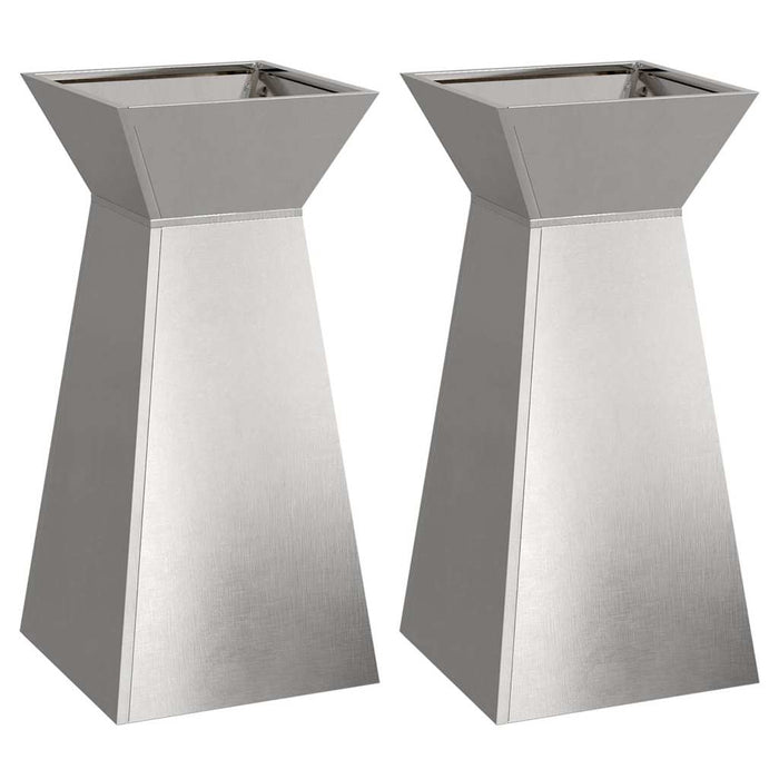 Vază pe pilon 2 pcs Argintiu 35 x 35 x 73 cm - WALTI WALTI