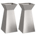 Vază pe pilon 2 pcs Argintiu 35 x 35 x 73 cm - WALTI WALTI