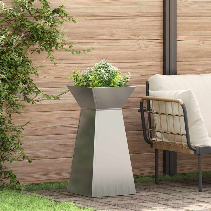Vază pe pilon 2 pcs Argintiu 35 x 35 x 73 cm - WALTI WALTI
